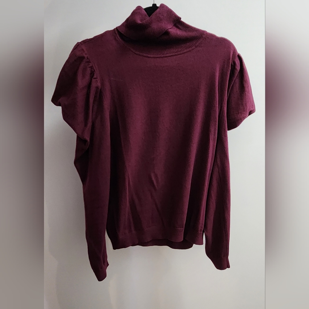 Misa Los Angeles puff sleeve turtleneck sweater